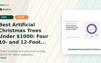 Best Artificial Christmas Trees Under $1000 (2026): Four 10- and 12-Foot Options
