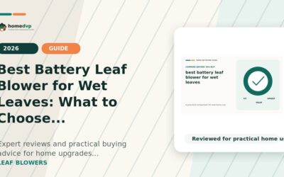 Best Battery Leaf Blower for Wet Leaves (2026): What to Choose