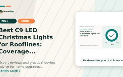 Best C9 LED Christmas Lights for Roofline (2026)