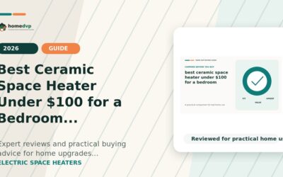 Best Ceramic Space Heater Under $100 for a Bedroom