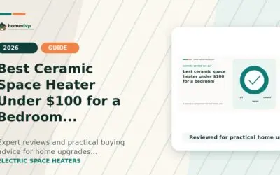 Best Ceramic Space Heater Under $100 for a Bedroom