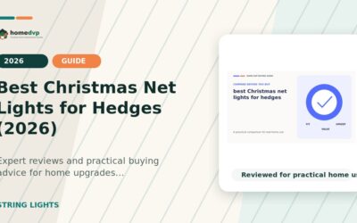 Best Christmas Net Lights for Hedges (2026)