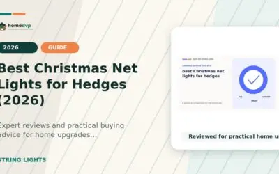 Best Christmas Net Lights for Hedges (2026)