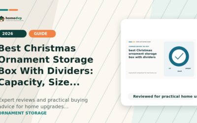 Best Christmas Ornament Storage Box with Dividers (2026)