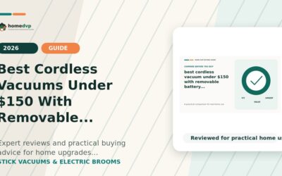 Best Cordless Vacuums Under $150 With Removable Batteries