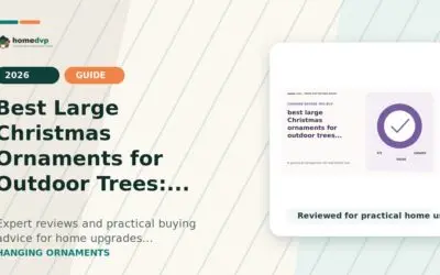 Best Large Christmas Ornaments for Outdoor Trees (2026)
