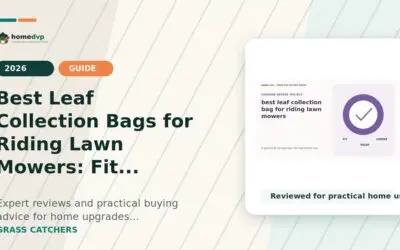 Best Leaf Collection Bags for Riding Lawn Mowers: Fit, Capacity, and Emptying