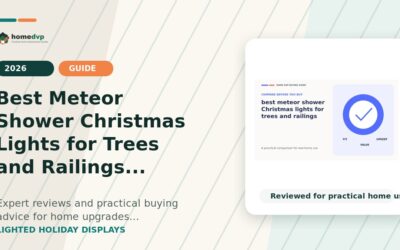 Best Meteor Shower Christmas Lights for Trees and Railings (2026)