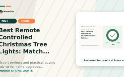 Best Remote Controlled Christmas Tree Lights (2026): Match Light Type to Your Tree