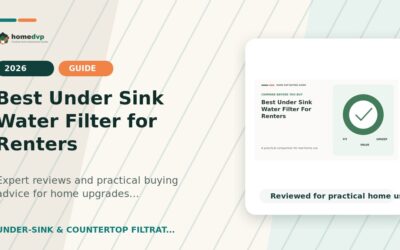 Best Under Sink Water Filter for Renters (2026): Buying Guide