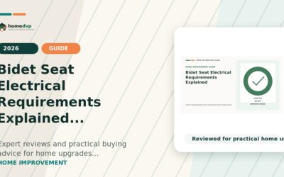 Bidet Seat Electrical Requirements Explained