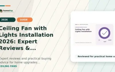 Ceiling Fan with Lights Installation 2026