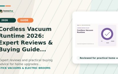 Cordless Vacuum Runtime 2026