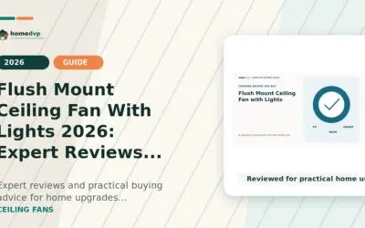 Flush Mount Ceiling Fan With Lights 2026