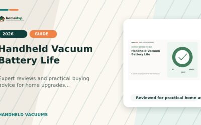 Handheld Vacuum Battery Life 2026