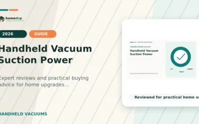 Handheld Vacuum Suction Power 2026