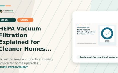 HEPA Vacuum Filtration Explained for Cleaner Homes
