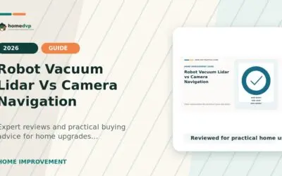 Robot Vacuum Lidar vs Camera Navigation (2026): Key Differences