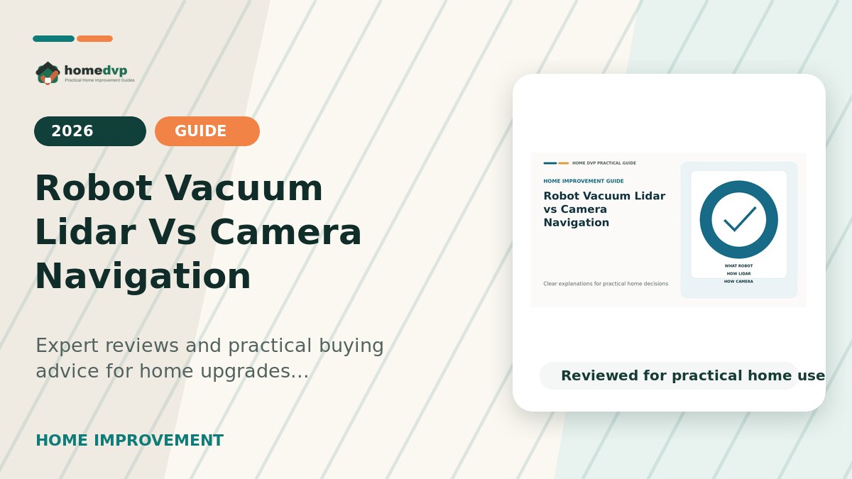 Robot Vacuum Lidar Vs Camera Navigation designed thumbnail for Home DVP