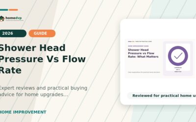 Shower Head Pressure vs Flow Rate (2026): Key Differences