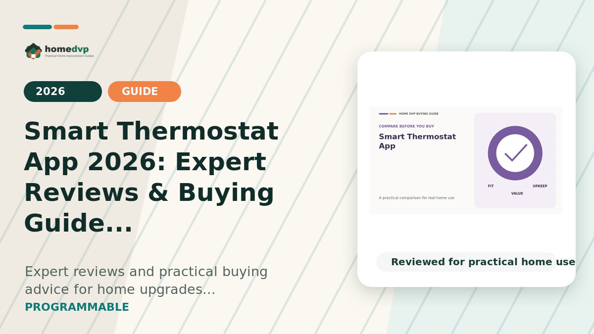 Smart Thermostat App 2026: Expert Reviews & Buying Guide designed thumbnail featuring Sensi ST55 Smart Thermostat: DIY Wi-Fi Programmable Control