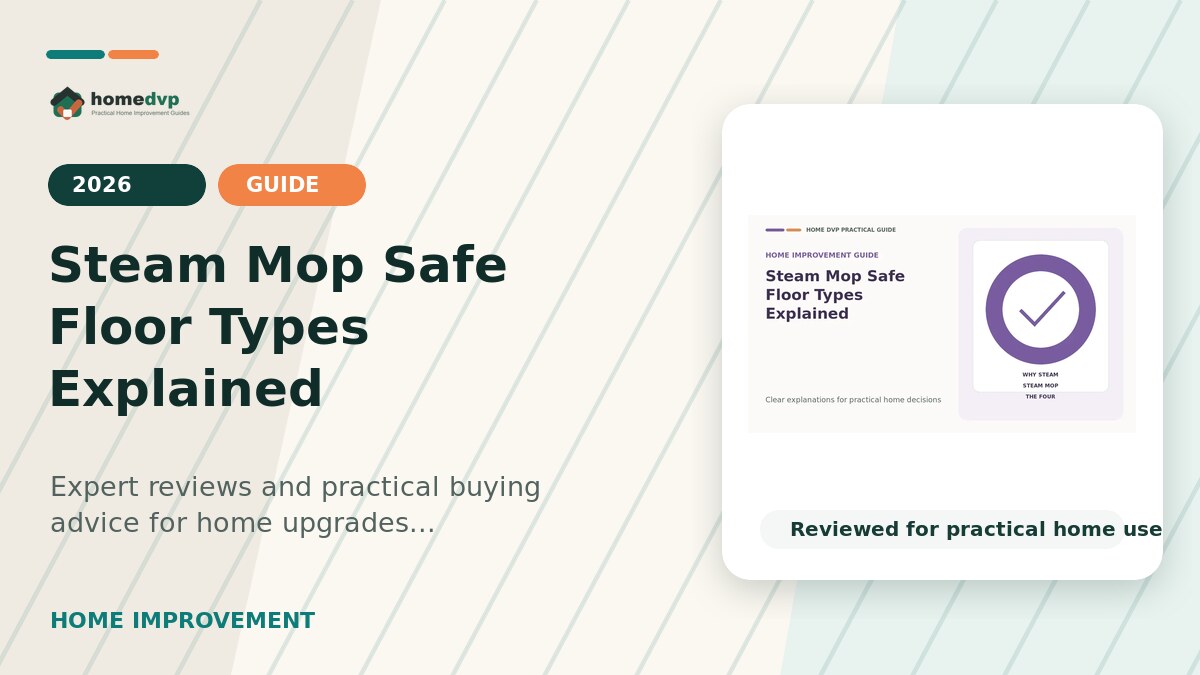 Steam Mop Safe Floor Types Explained designed thumbnail for Home DVP