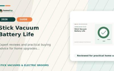 Stick Vacuum Battery Life 2026