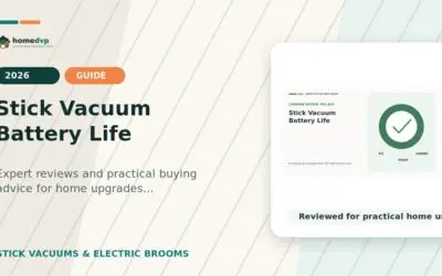 Stick Vacuum Battery Life 2026