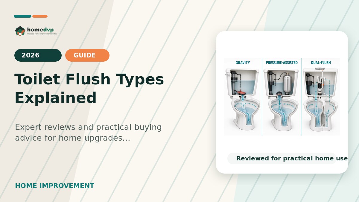 Toilet Flush Types Explained designed thumbnail for Home DVP