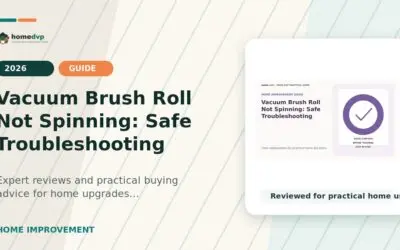 Vacuum Brush Roll Not Spinning: Safe Troubleshooting