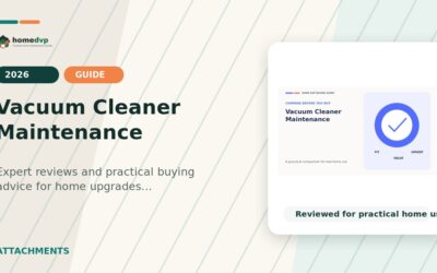Vacuum Cleaner Maintenance 2026