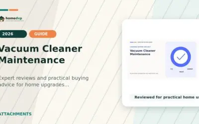Vacuum Cleaner Maintenance 2026