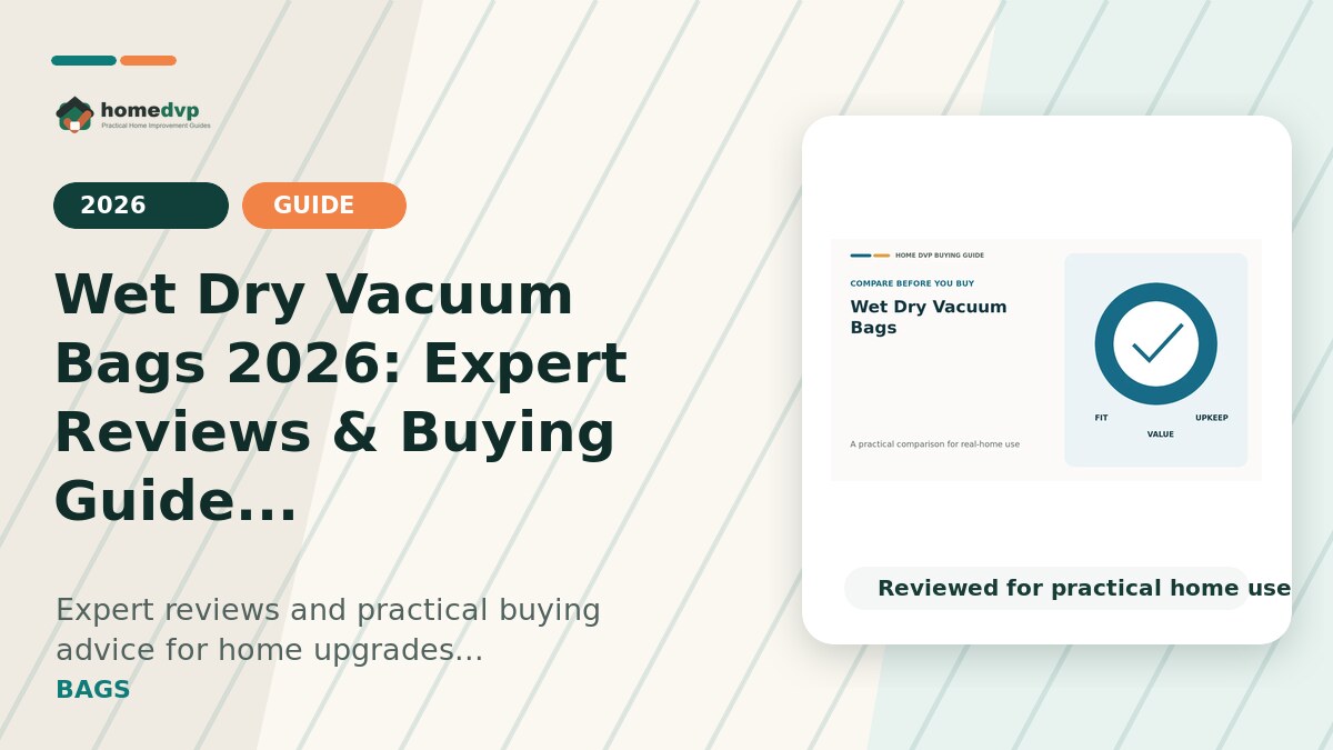 Wet Dry Vacuum Bags 2026: Expert Reviews & Buying Guide designed thumbnail featuring isinlive 15PCS 5-8 Gallon Wet Dry Vacuum Filter Bags Review:...