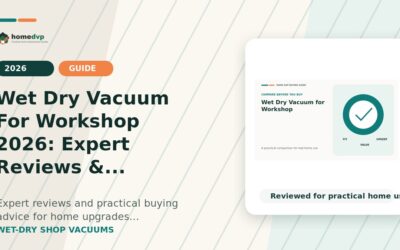 Wet Dry Vacuum For Workshop 2026