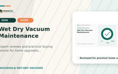 Wet Dry Vacuum Maintenance 2026